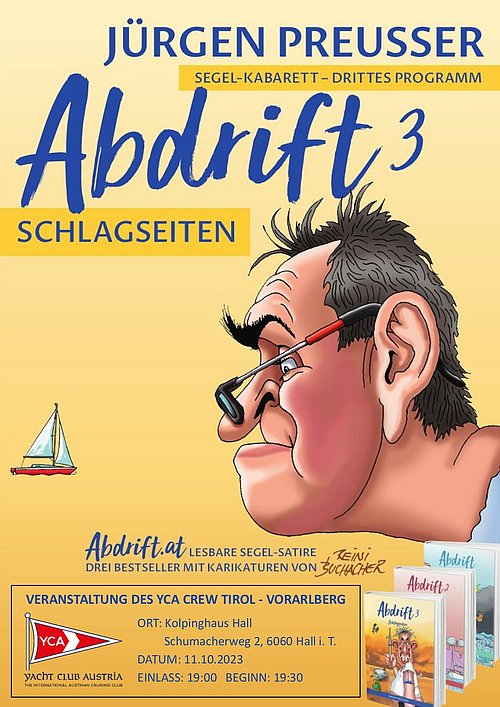 Abdrift 3 - Schlagseiten, Segelkabarett mit Jürgen Preusser