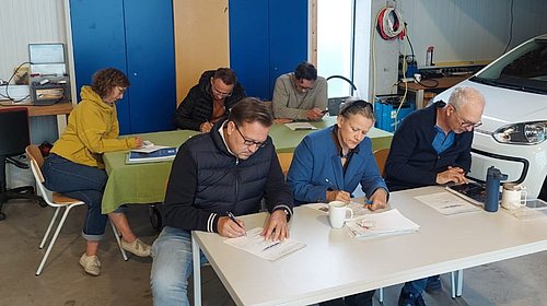 Am letzten Kurstag: interne Probeprüfung